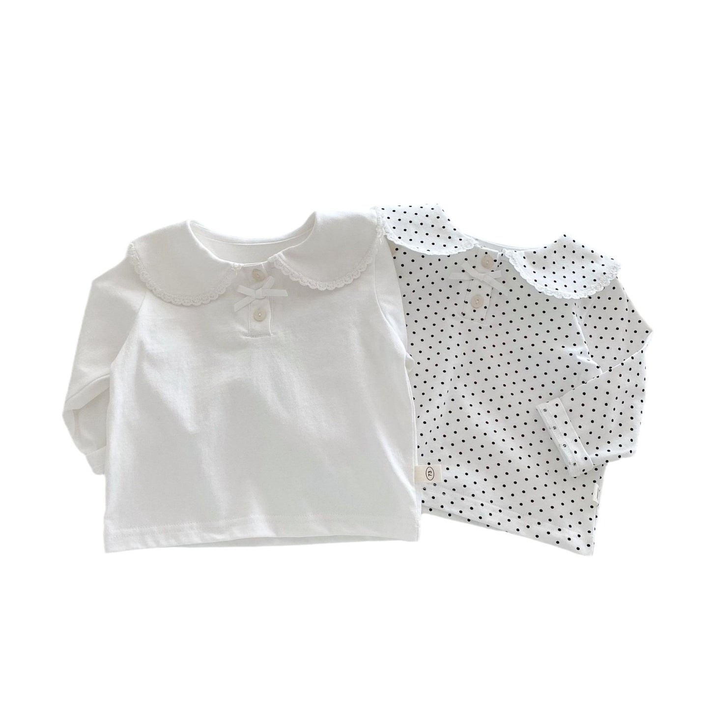 Children's Doll Shirt Small Left Right Spring Western Style Children's T-shirt