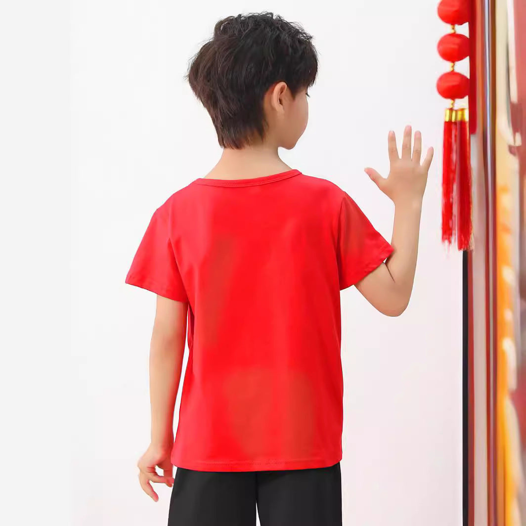 Children's Middle Big Boys Summer Set Basketball Clothing Children's Suit