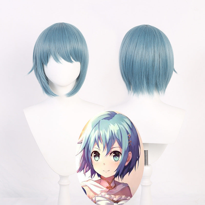 Magi Beauty Fragrant Light Blue Short Cos Wig