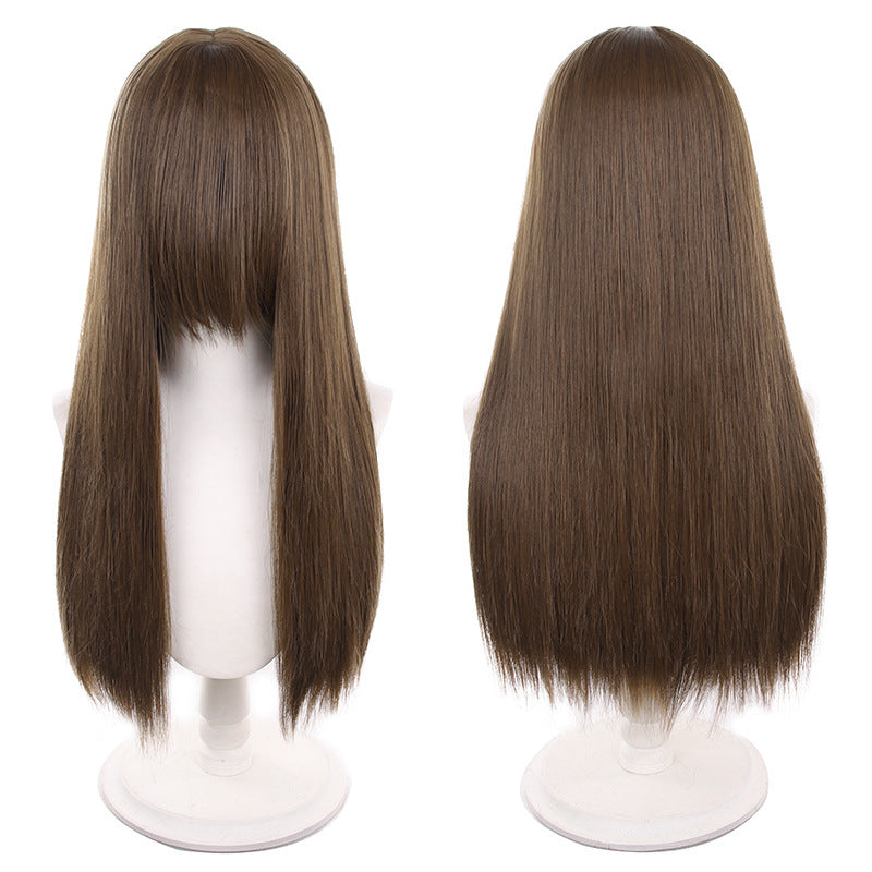 Popular Universal Long Straight Weight Scalp Cos Wig
