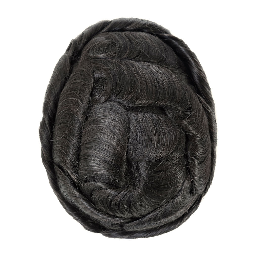 Men's Human Wigs Hair Piece Strong Breathable Men's Wig