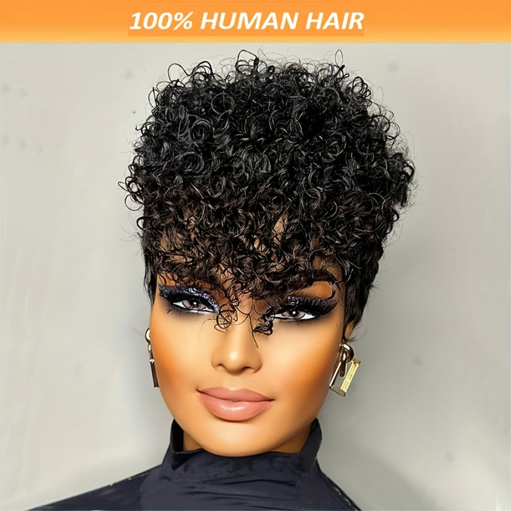 Charming Unique Human Set Full Mechanism Real Hair Wig