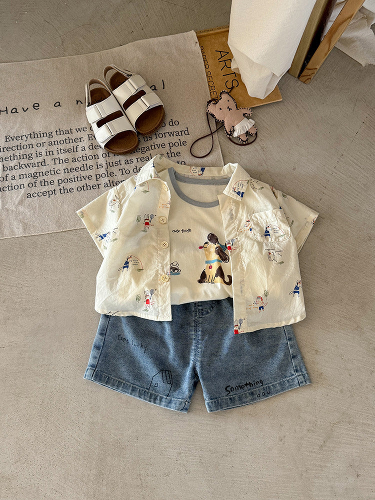 Children's Clothes For Babies Boy Short Sleeve Summer Children's Shirt
