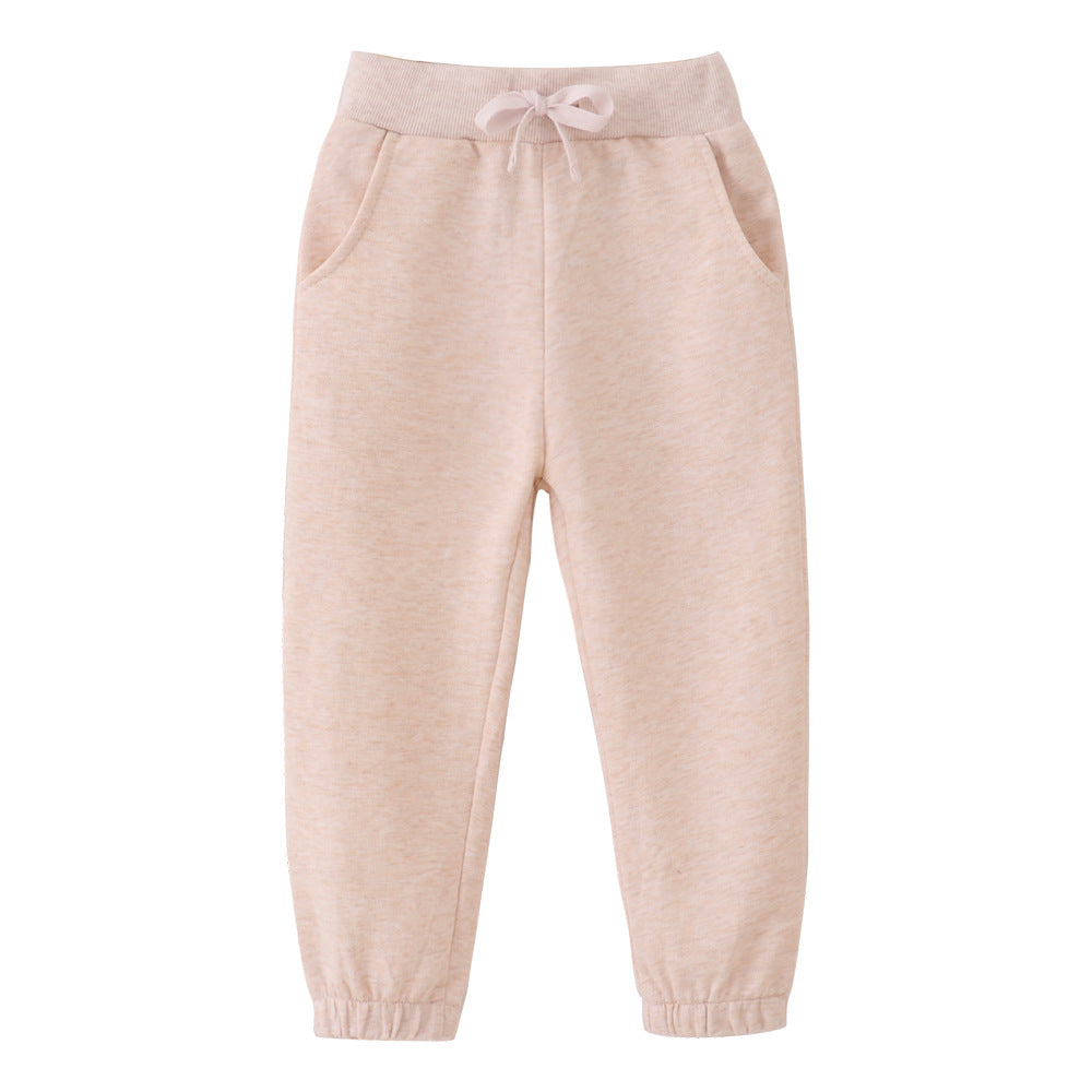 Children's Feather Length Boys Autumn Clothing Cotton Children's Pants