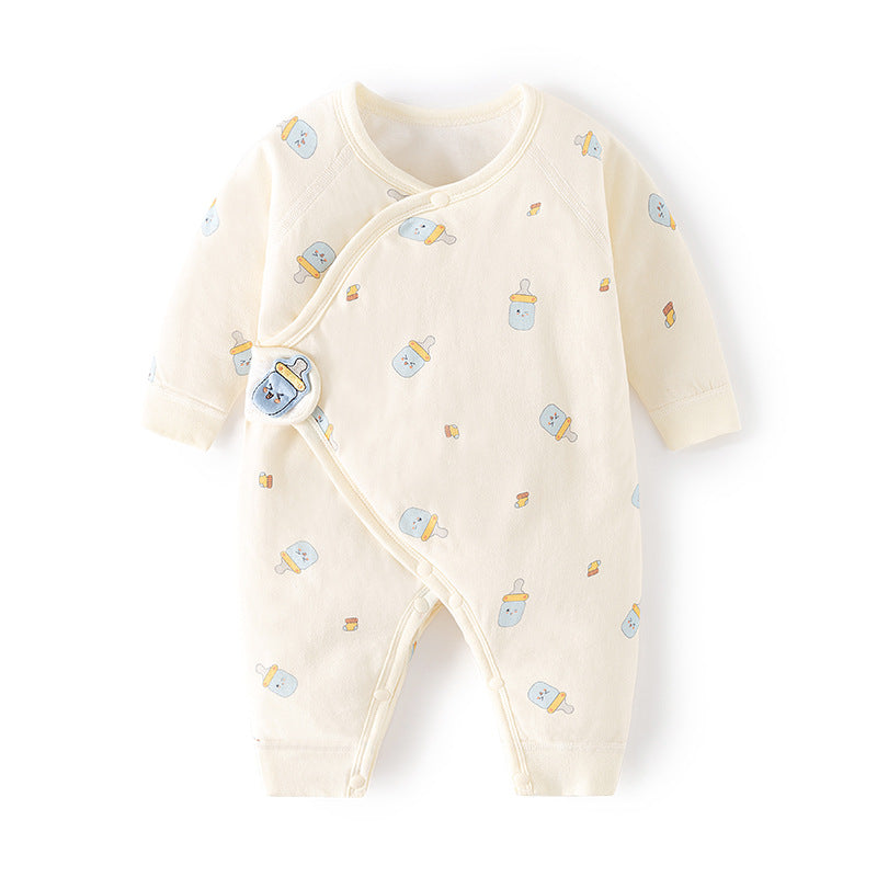 Born Quilted Jumpsuit Thin Cotton Boneless Romper Gown Jumpsuit, Climbing Suit