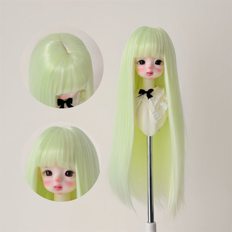 Silk Long Straight Hair Cover Bangs Rough Cos Wig