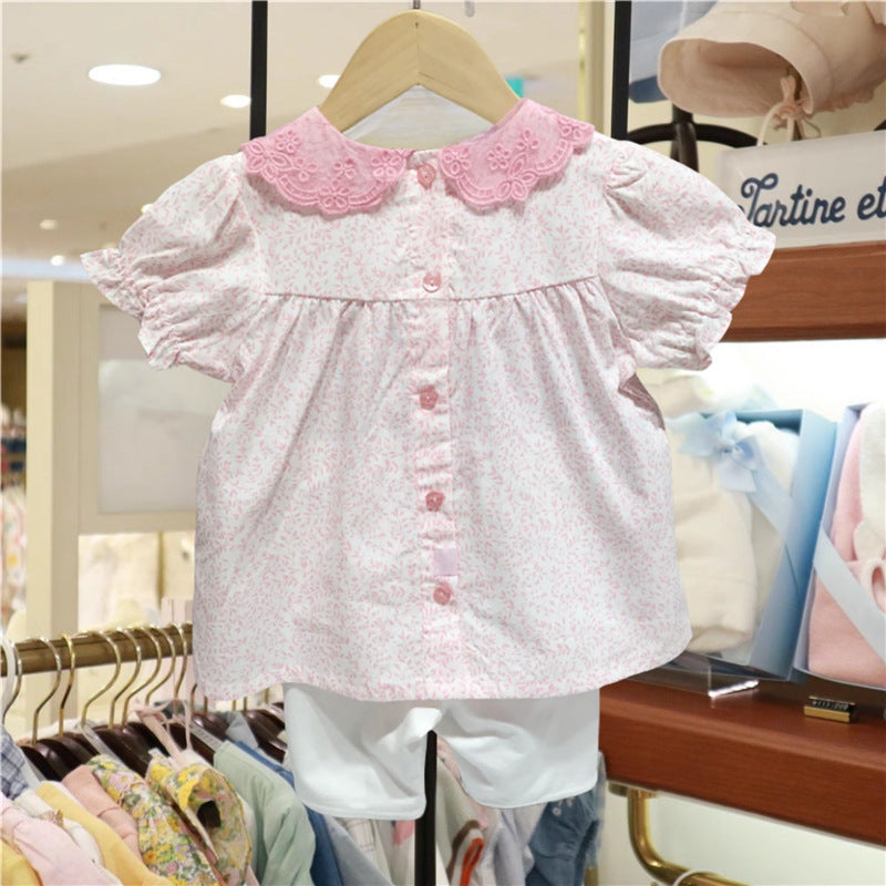 Children's Clothing Summer Short Sleeve T-shirt Leggings Children's Suit