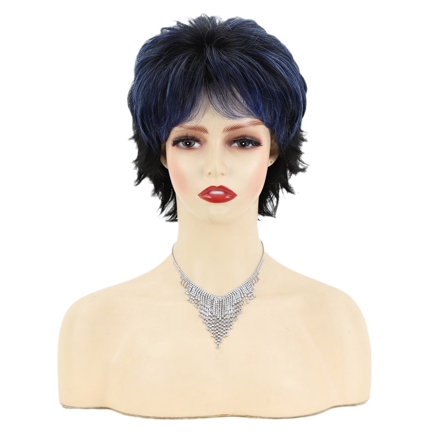Fashionable Elegant Fluffy Chemical Fiber Female Wig Short Curly Hair