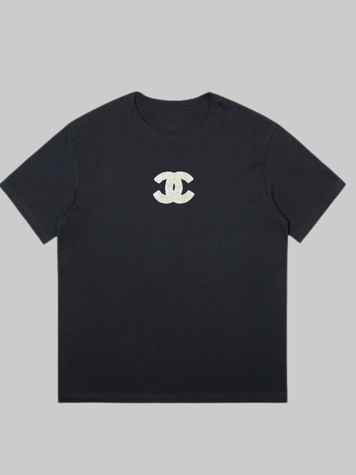 Fashion Paris Style Embroidery Labeling Niche Han Mei High Children's T-shirt
