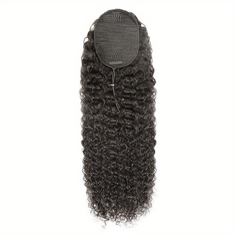Comfortable Beautiful Classy Trendy Drawstring Ponytail Real Hair Wig