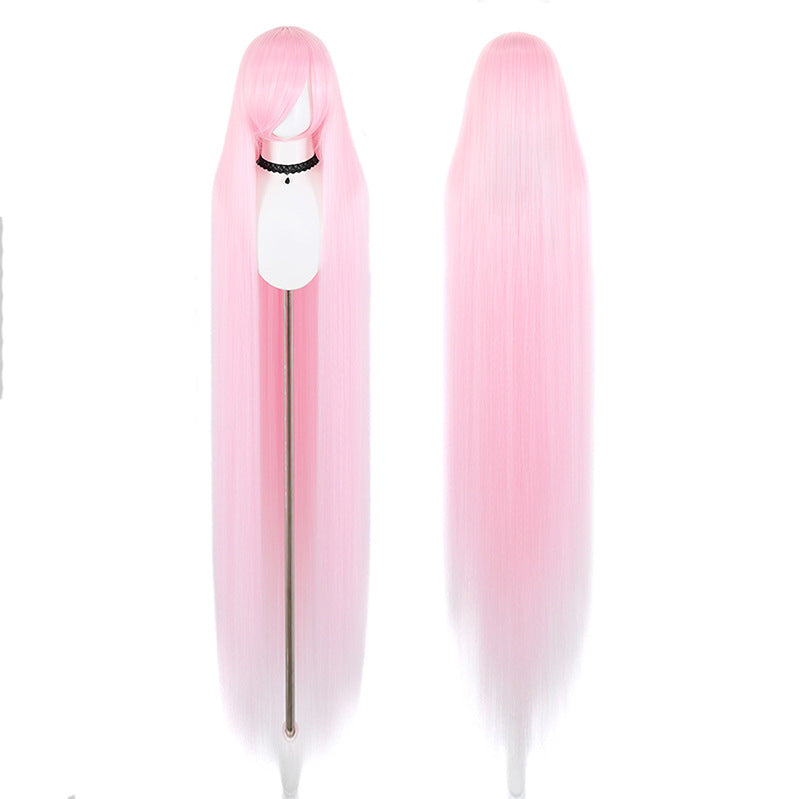 Five Corn Stigma Universal Curly Hair Bangs Optional Colorful Long Straight Wig