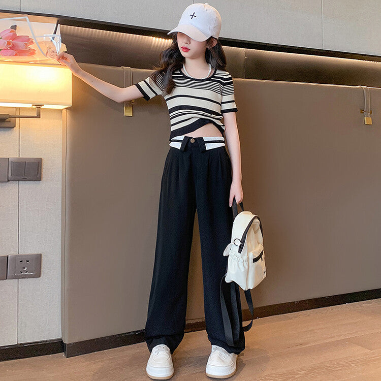 Children's Mosquito Summer Western Style Loose Straight Fashion Children's Pants