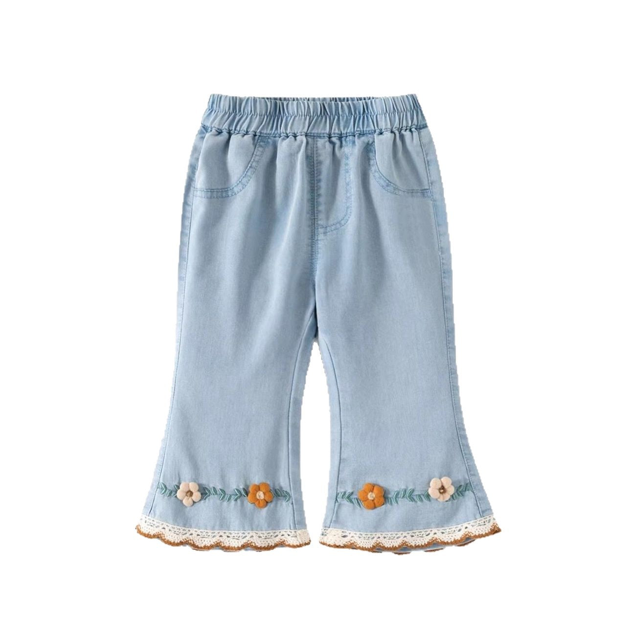 Children's Summer Leisure Bell-bottom Thin Jeans Clothing Children's Pants