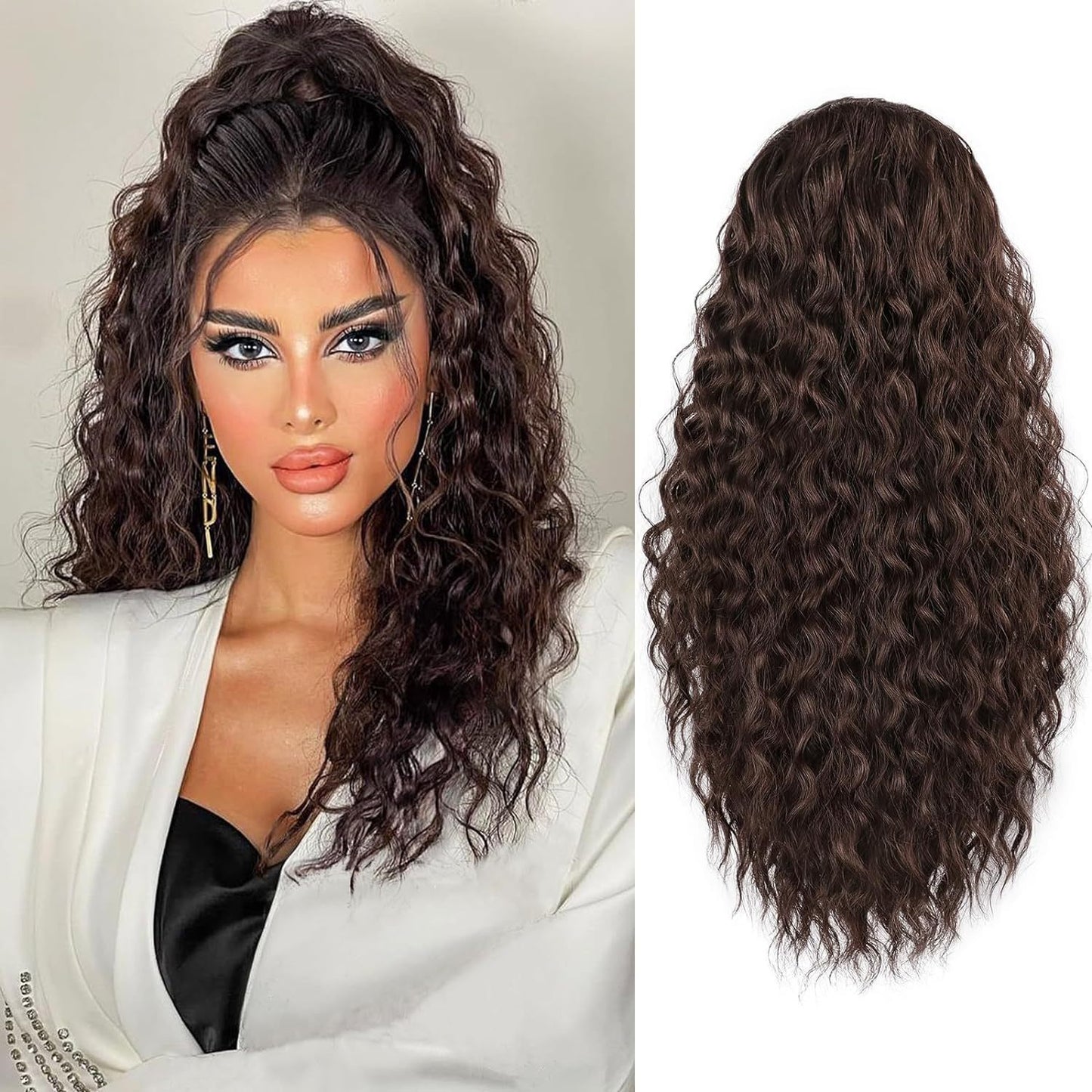 Hair Extension Small Volume Fluffy Drawstring Wig Ponytail