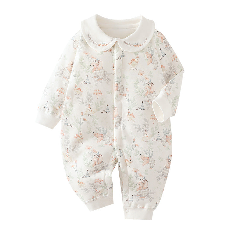 Children's Class Quilted Jumpsuit Boneless Born Cotton Thin Padded Clothes Anyang Jumpsuit, Climbing Suit