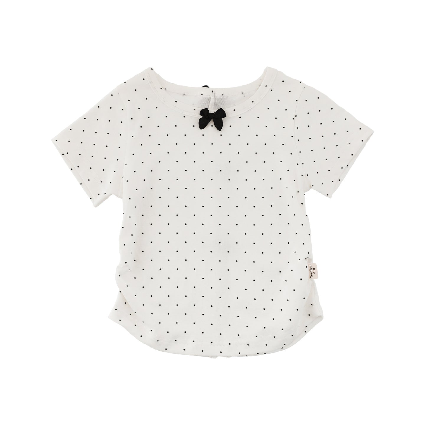 Children's Summer Short-sleeved Cool Fashion Loose Short Polka Children's T-shirt