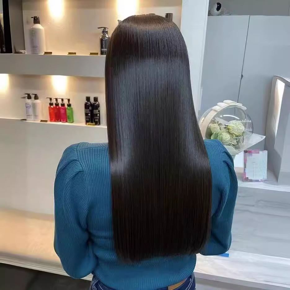 Creative Pretty Real Hair Lace Headgear Long Straight Wig