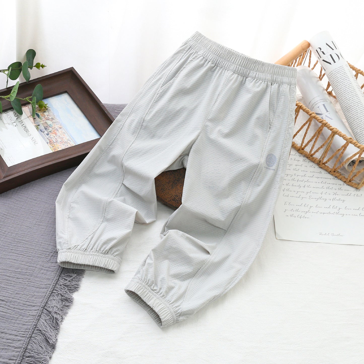 Small Yellow Duck Summer Leisure Outdoor Anti Mosquito Thin Cool Children's Pants