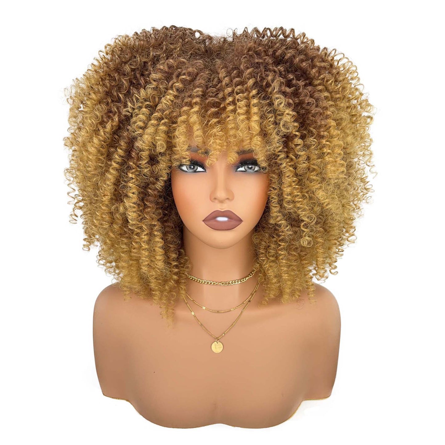 Women's Head Cover Afro Popular African Small Wig Short Curly Hair