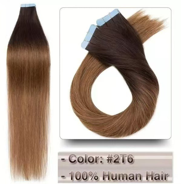 Pretty Real Hair Seamless Extension Film Wig