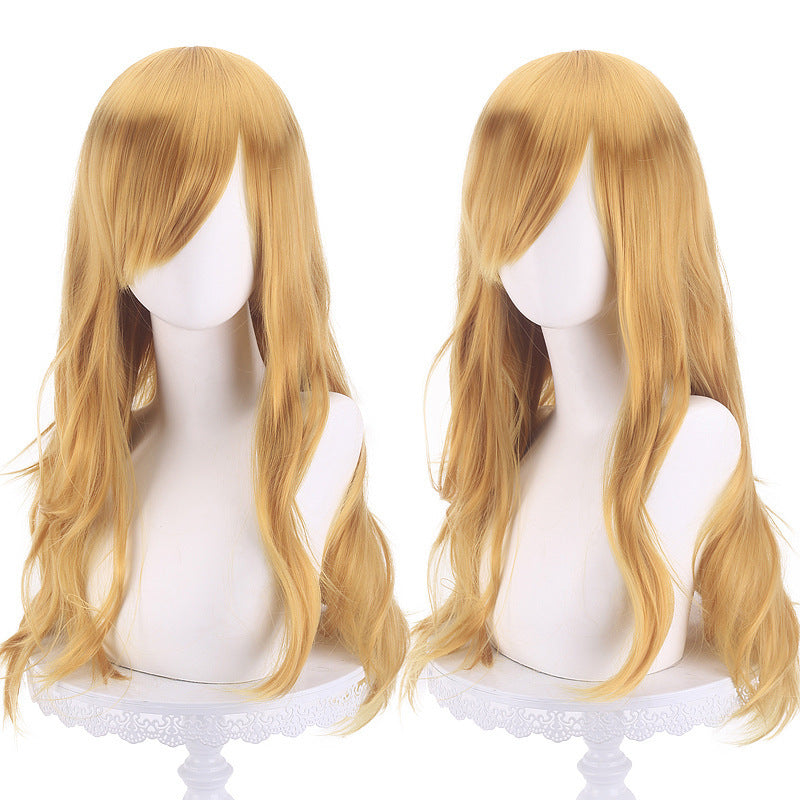 Anime Universal Long Curly Hair Micro Cos Wig