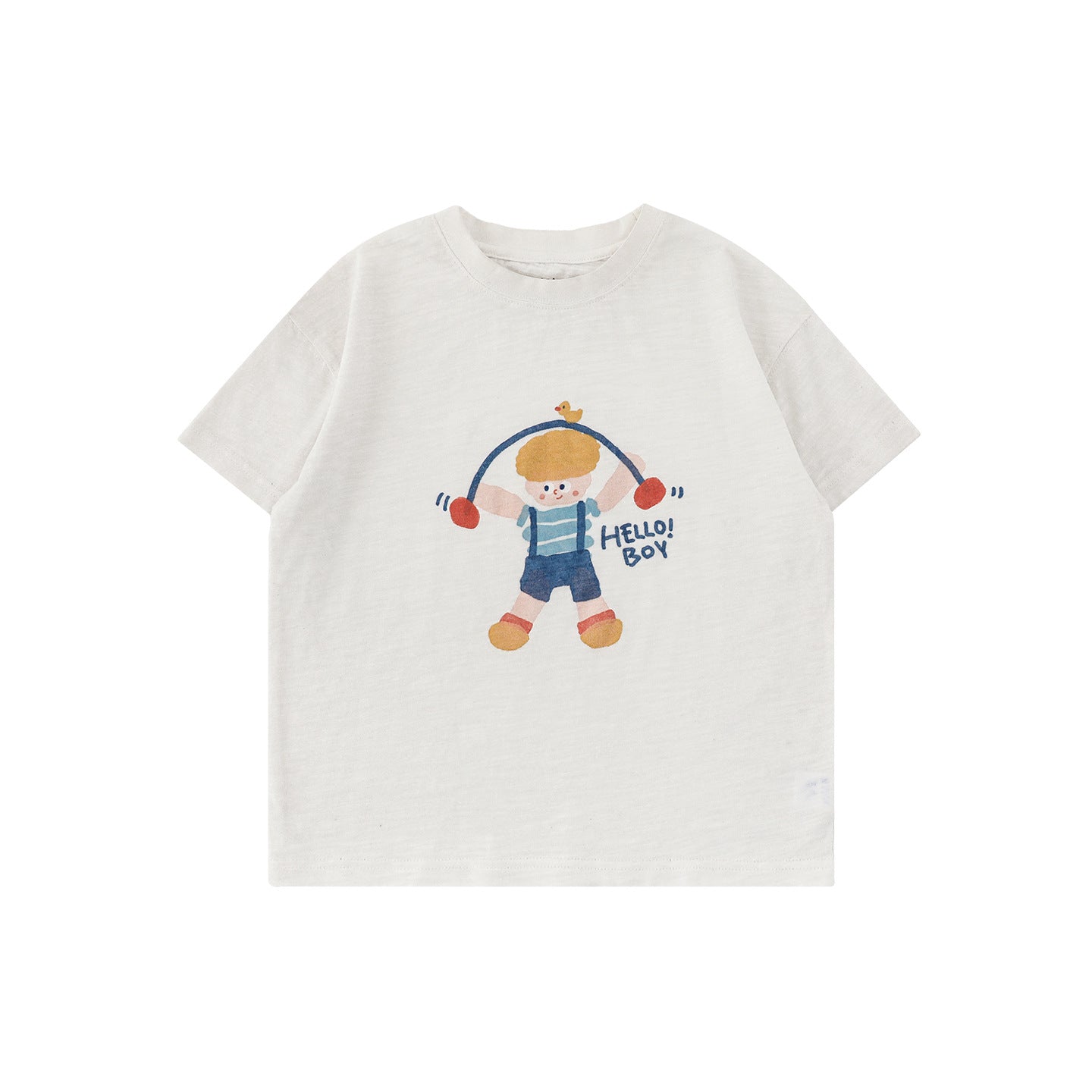 My Boy's Fashion Color Discharge Print Summer Childlike Cute Casual Children's T-shirt