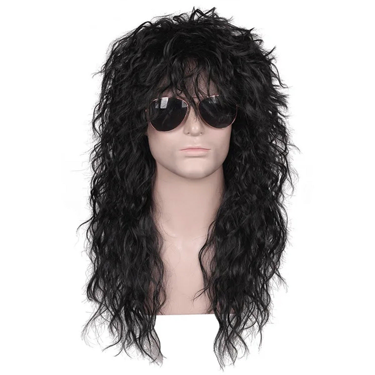 Men's Fluffy Hairstyle Beggar Crazy Long Curly Hair Stage Men's Wig