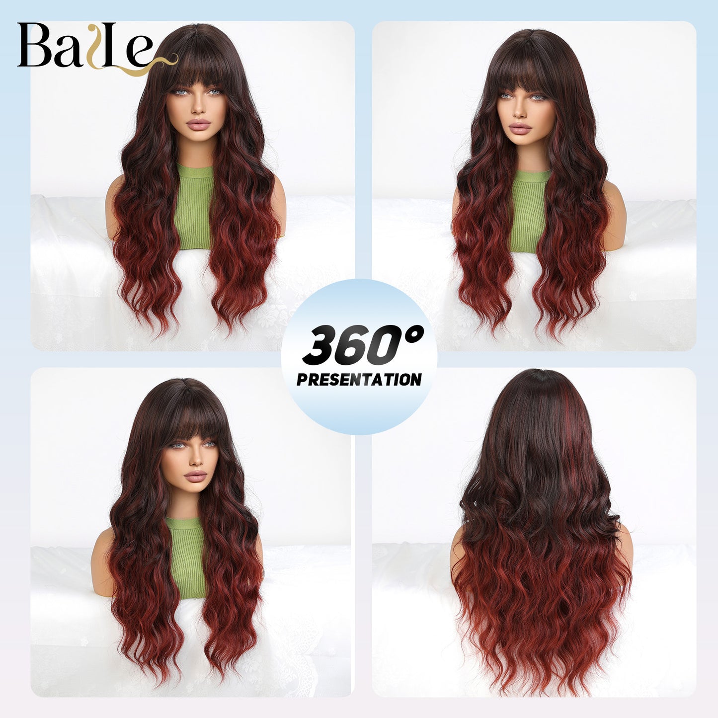 Hair Big Wave High Temperature Resistant Simulation Scalp Chemical Wig Long Curls