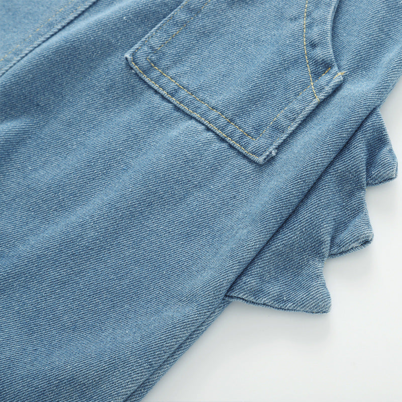Denim Overalls For Boys Cute Fashionable Jumpsuit, Climbing Suit