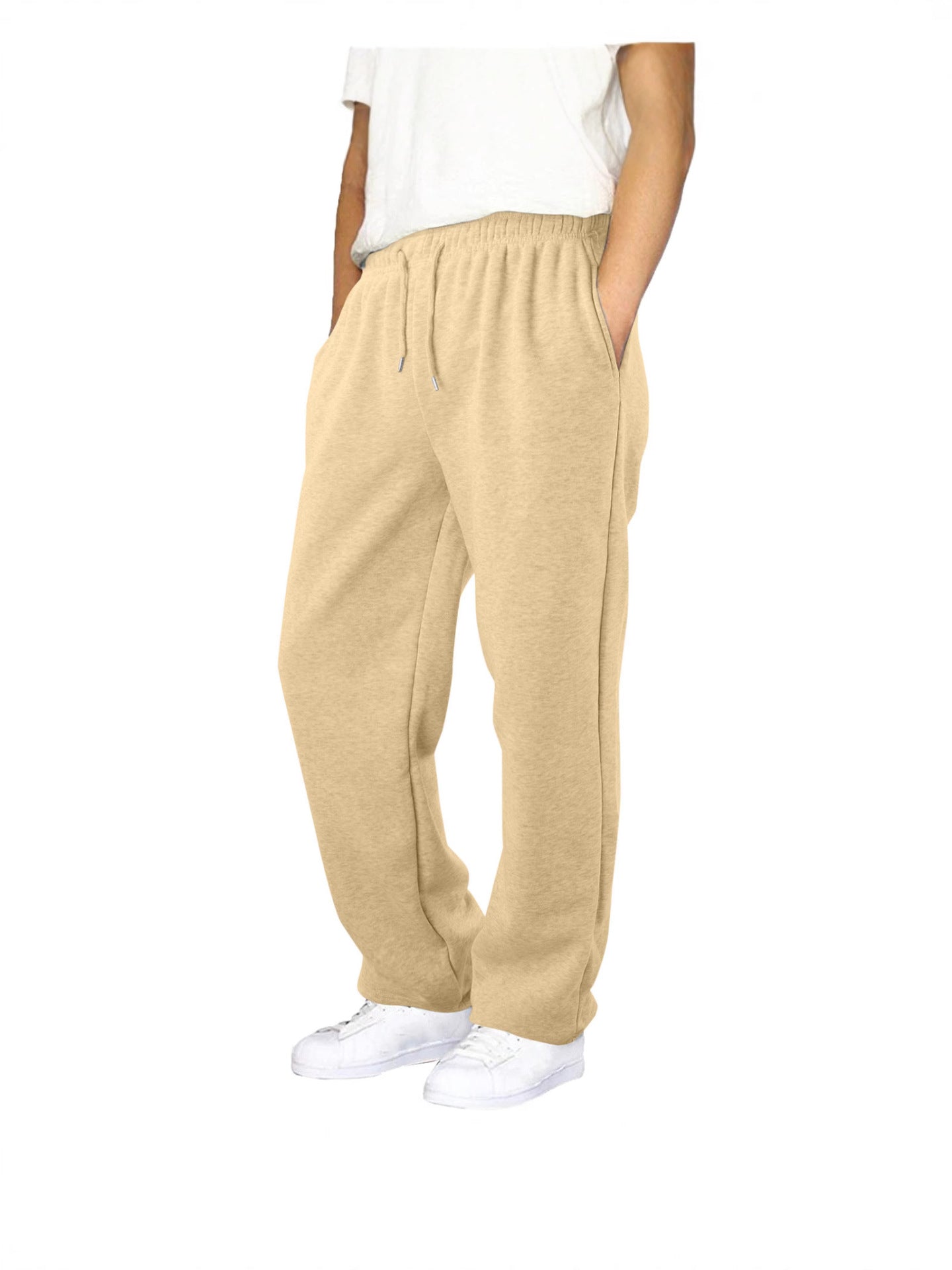 Children's Medium Big Elastic Waistband Drawstring Loose Wide Children's Pants