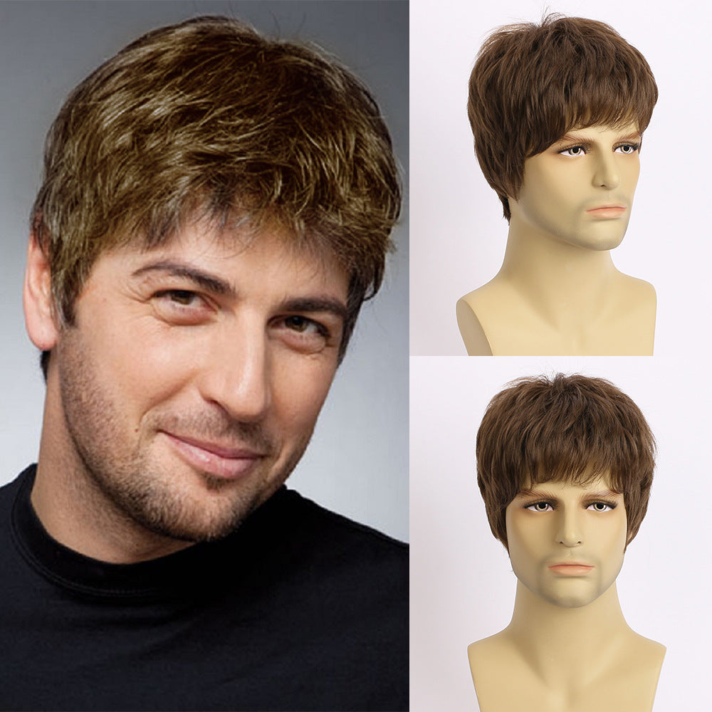 Men's Synthetic Wigs Fashion Short Hair Men's Wig