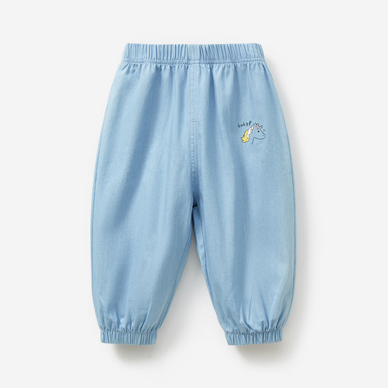 Children's Summer Thin Jeans Toddler Clothing Trousers Children's Pants