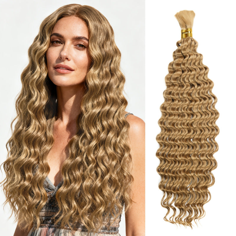 Chemical Fiber Hair Bundle Body Weave Knitting Crochet Long Curly Other Wig