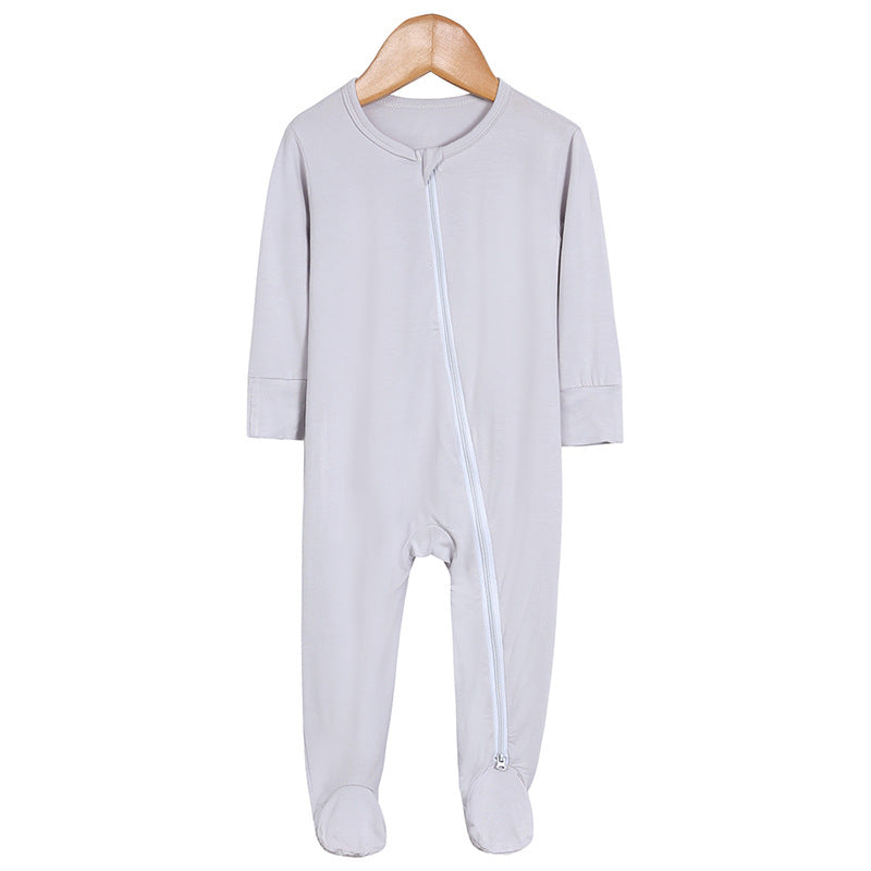 Bamboo Fiber Clothes For Babies Long-sleeved Jumpsuit Born Jumpsuit, Climbing Suit