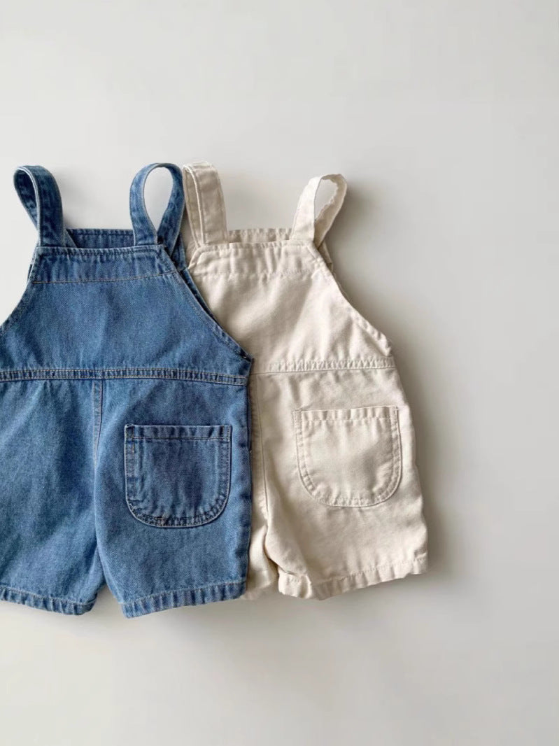 Korean Style Boys Suspender Shorts Summer Fashionable Stylish Children's Pants