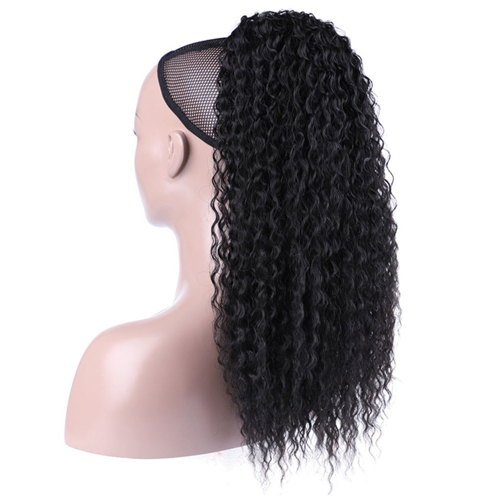 Wei Long Small Curly Hair Chemical Wig Ponytail
