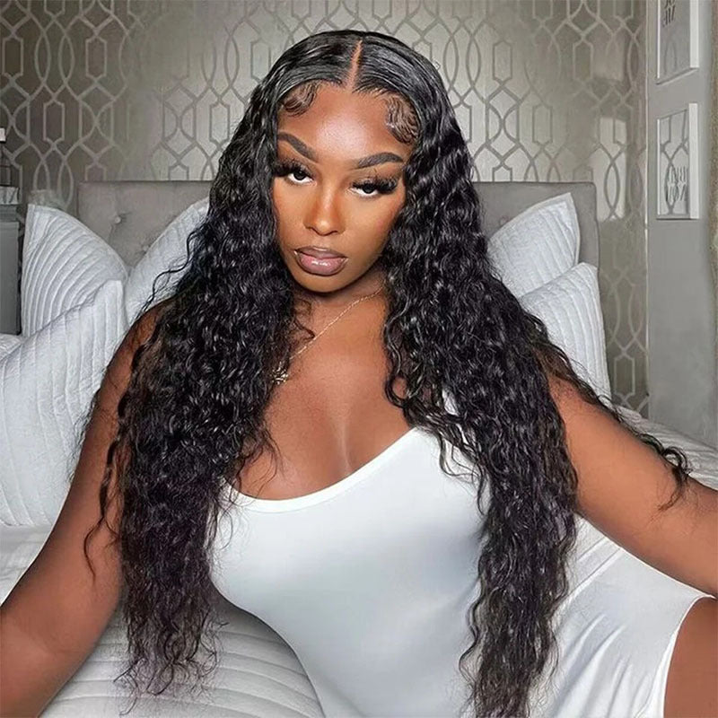 Elegant Jerry Curly Density Human Hair Long Straight Wig