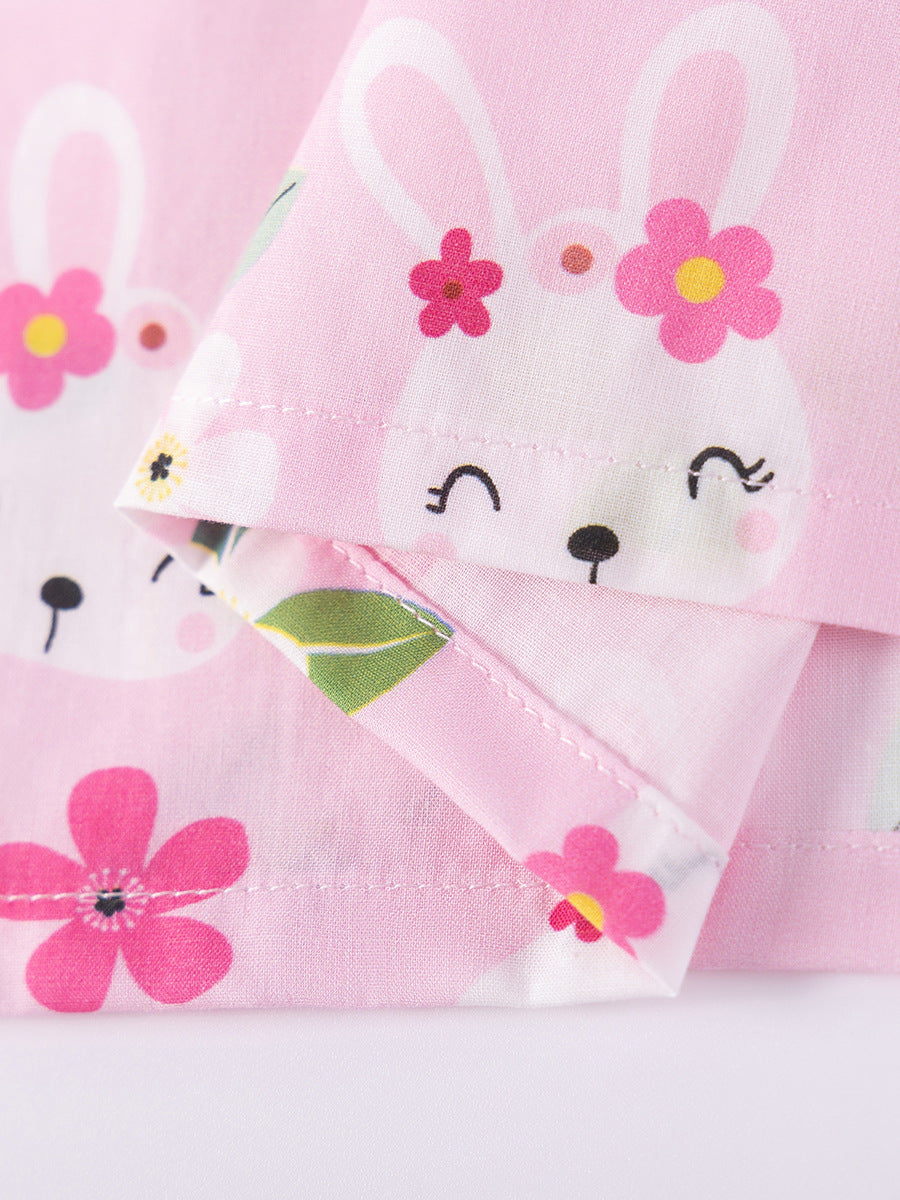 Innovative Children's Summer Cute Rabbit Shirt Children's Dress