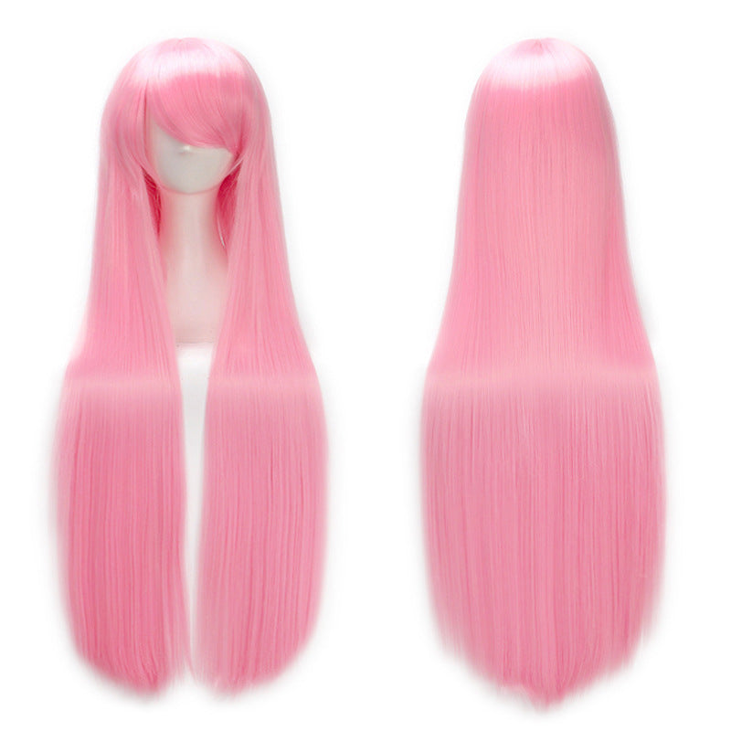 Classic Universal Color Hair Anime Fiber Long Straight Wig