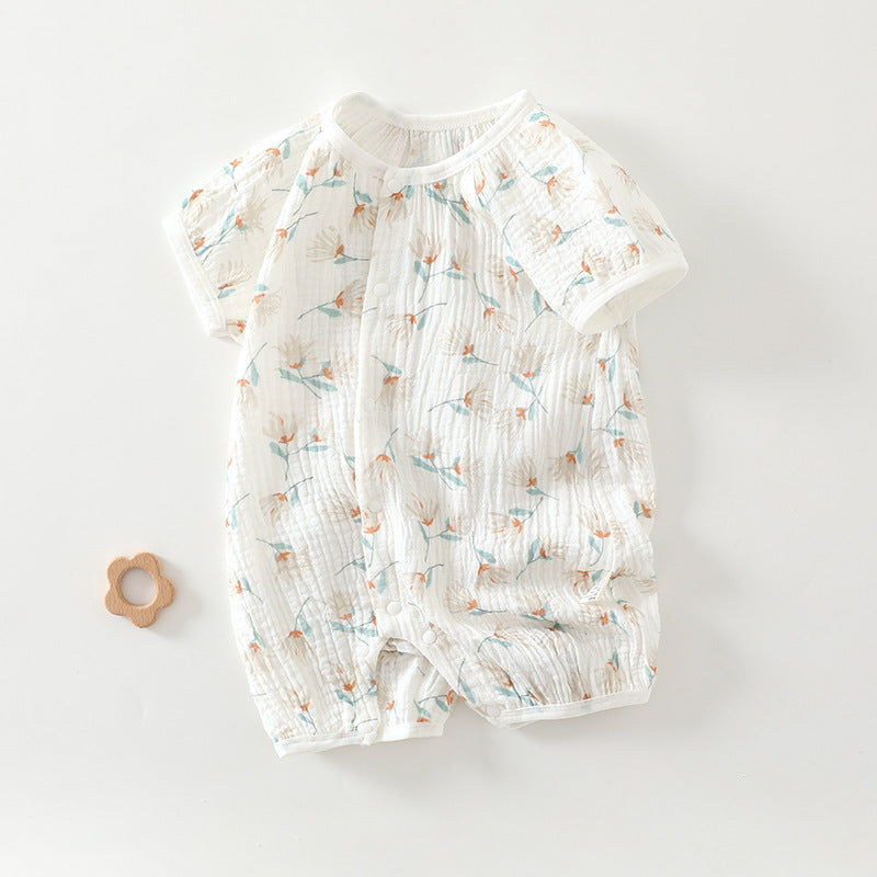 Gauze Jumpsuit Born Clothes Cotton Thin Jumpsuit, Climbing Suit