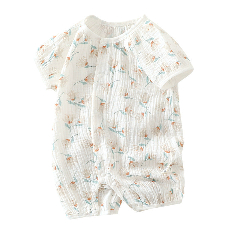 Gauze Jumpsuit Born Clothes Cotton Thin Jumpsuit, Climbing Suit