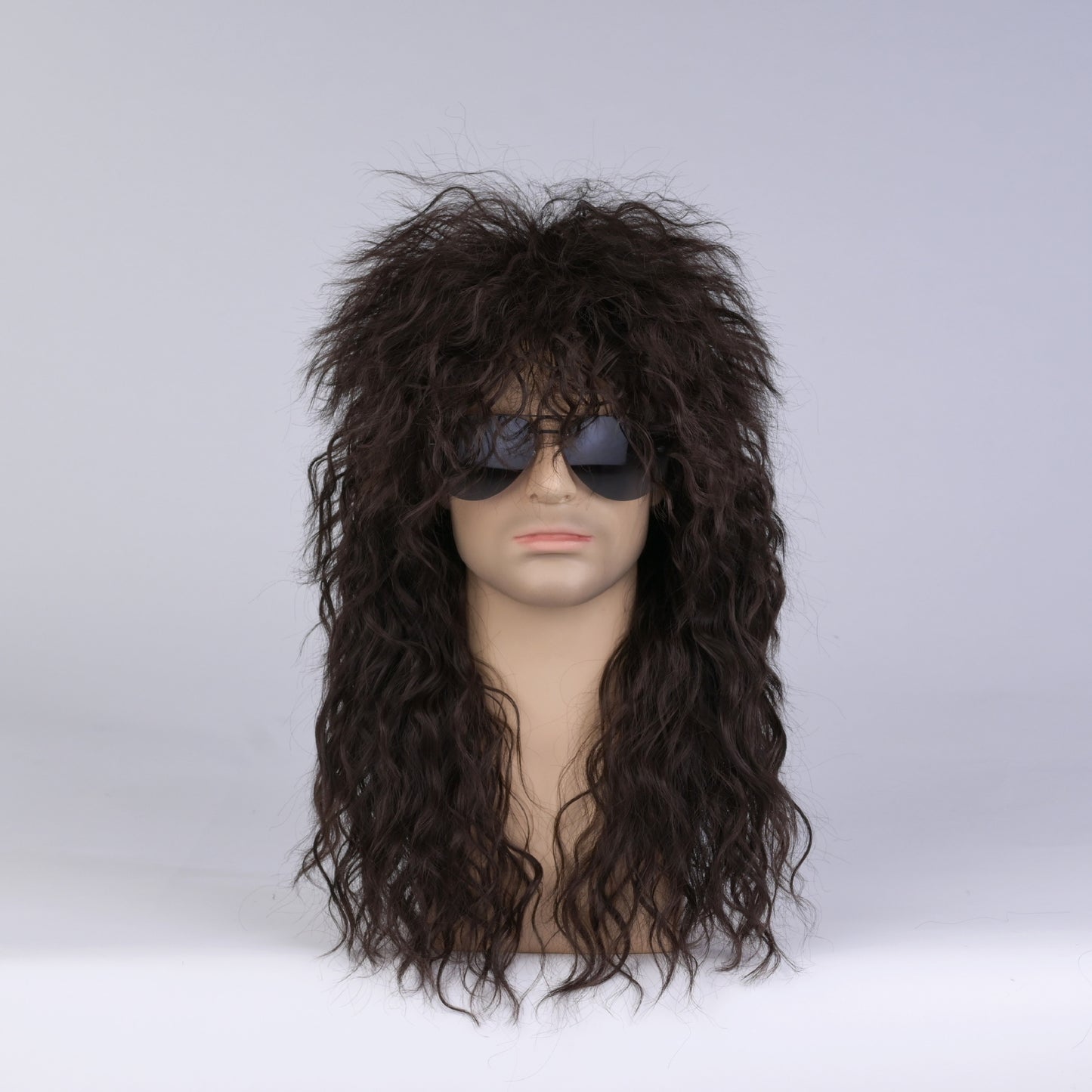 Men's Beggar Curly Hair Stage Halloween Fluffy Hairstyle Wig Long Curls