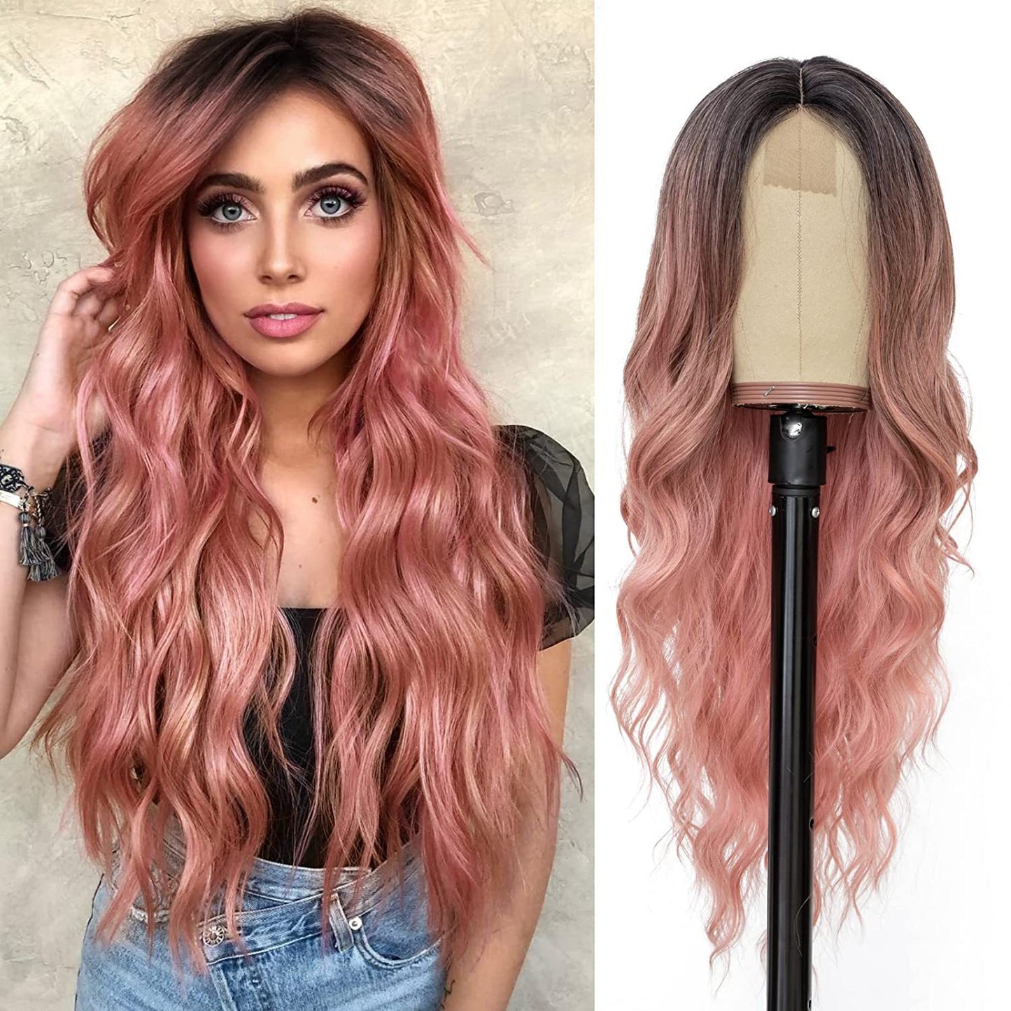 Small Lace Medium Large Wave Curly Wig Long Curls