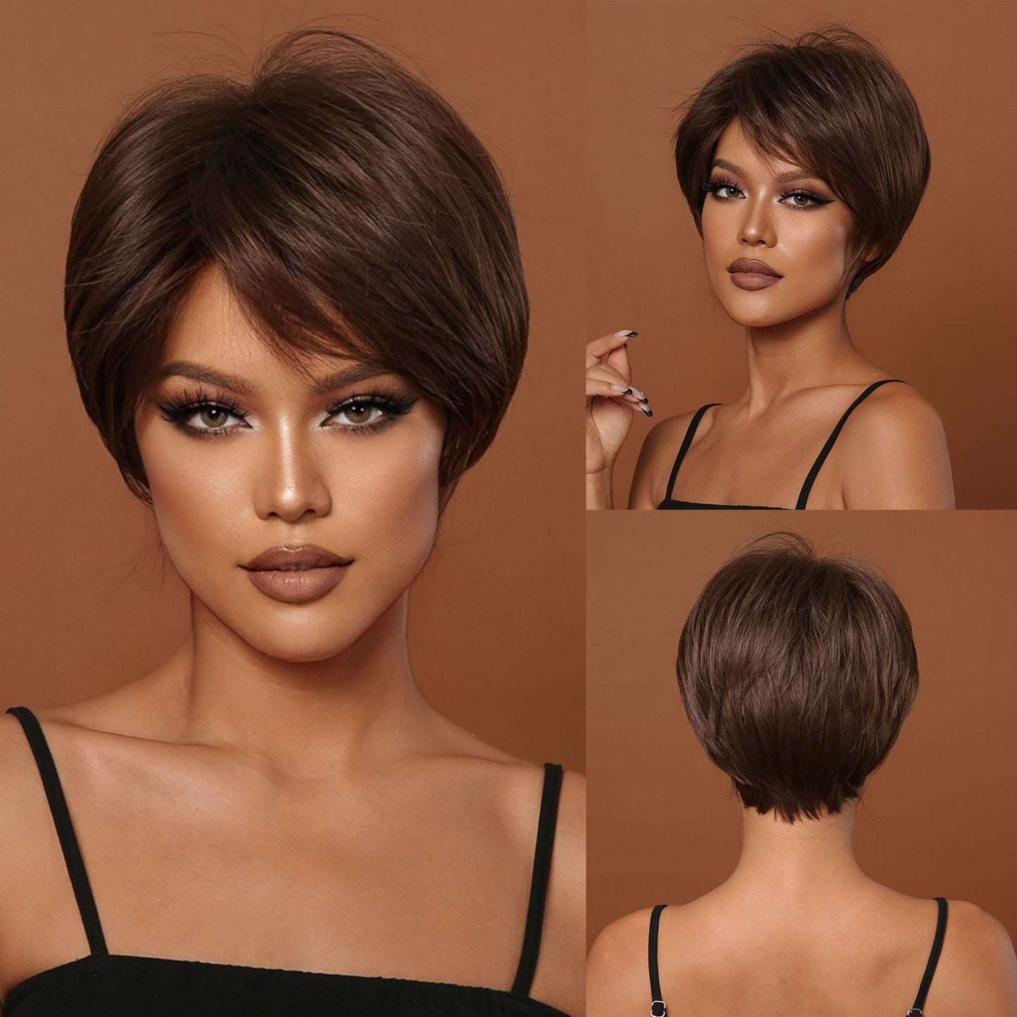 Pretty Fashion Summer Natural Female Style Wig Short Straight Hair