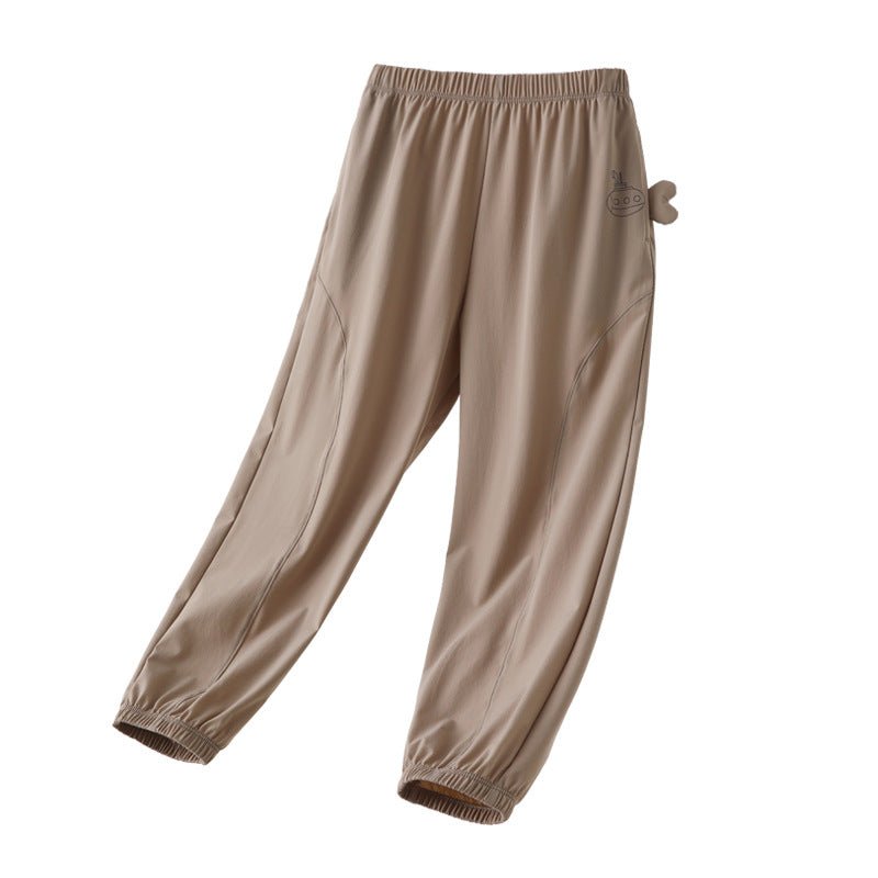 Children's Thin Trousers Summer Boys Medium Big Breathable Children's Pants