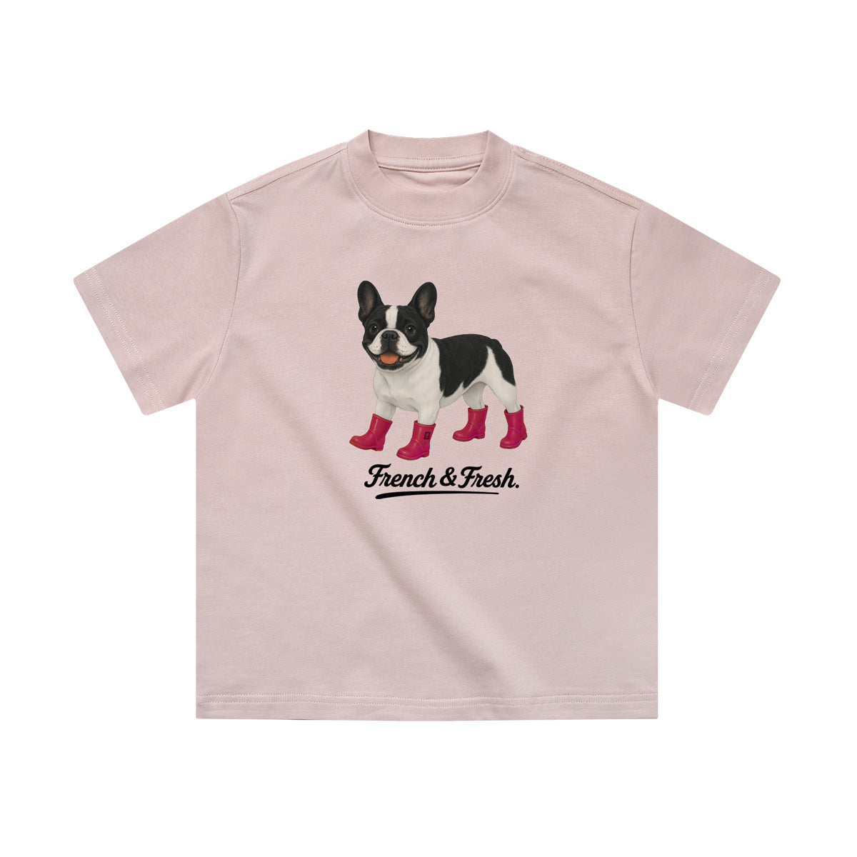 Children's Big Short Sleeve Heavy Cotton Boys Fun Top Loose Children's T-shirt