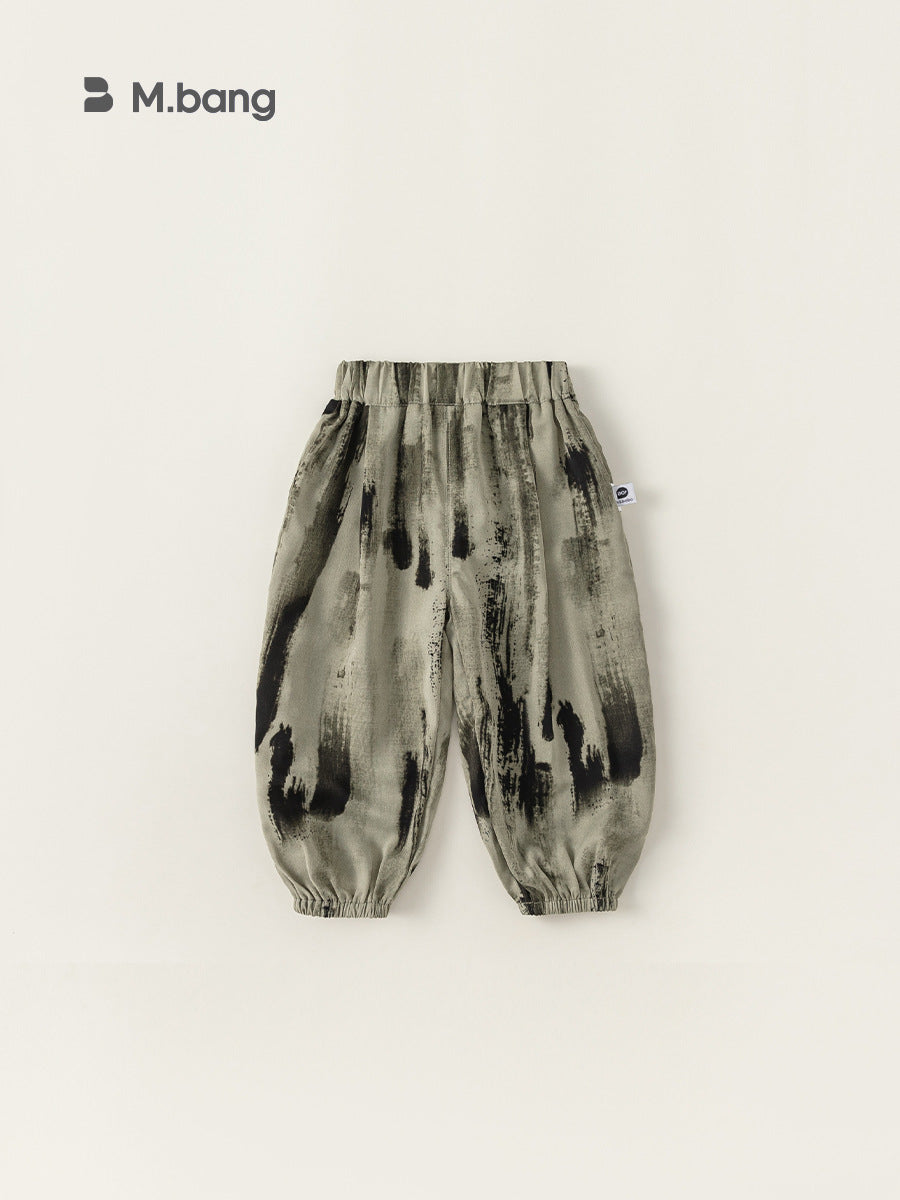 Children's Summer Clothing Ink Casual Air Conditioning Boys Anti Mosquito Children's Pants