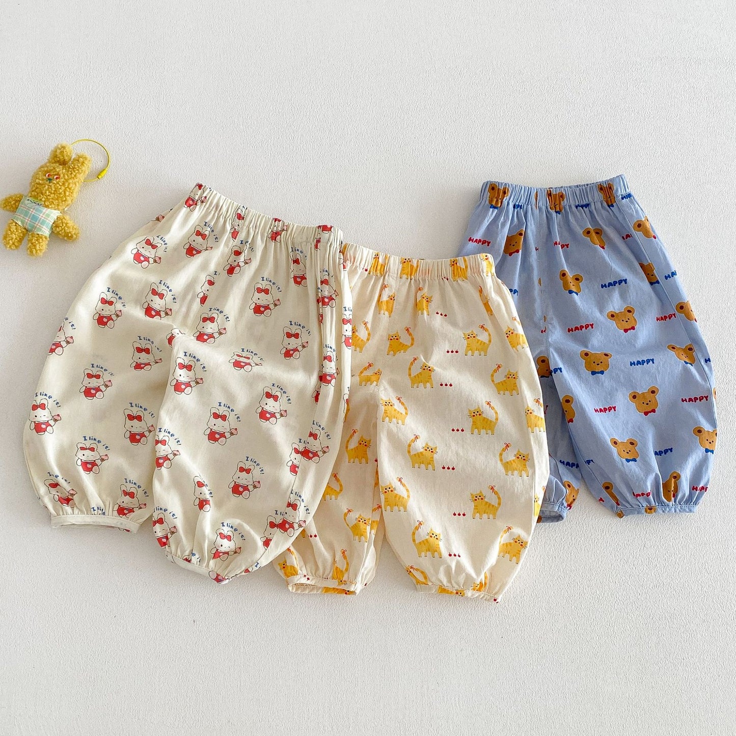 Cartoon Summer Anti Mosquito Cute Full Printed Rabbit Children's Pants