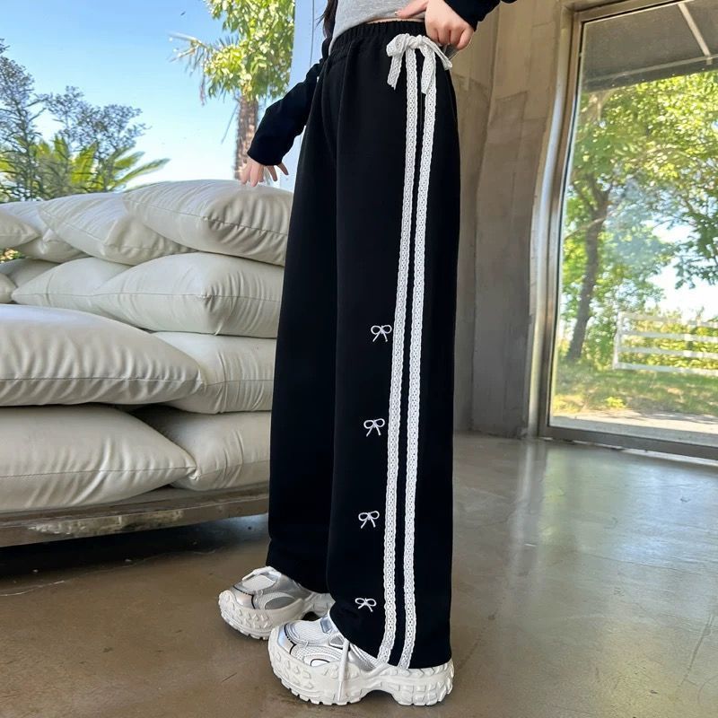 Fashionable Korean Style Loose Slimming Casual Sports Wide Children's Pants