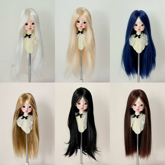 Silk Hair Embryo Long Straight Bangs Cos Wig